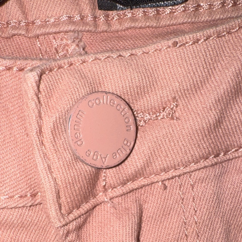 Blue Age Denim Collection Women's Mauve Rose Pink Denim Cutoff Jean Shorts sz 3 - Picture 5 of 10